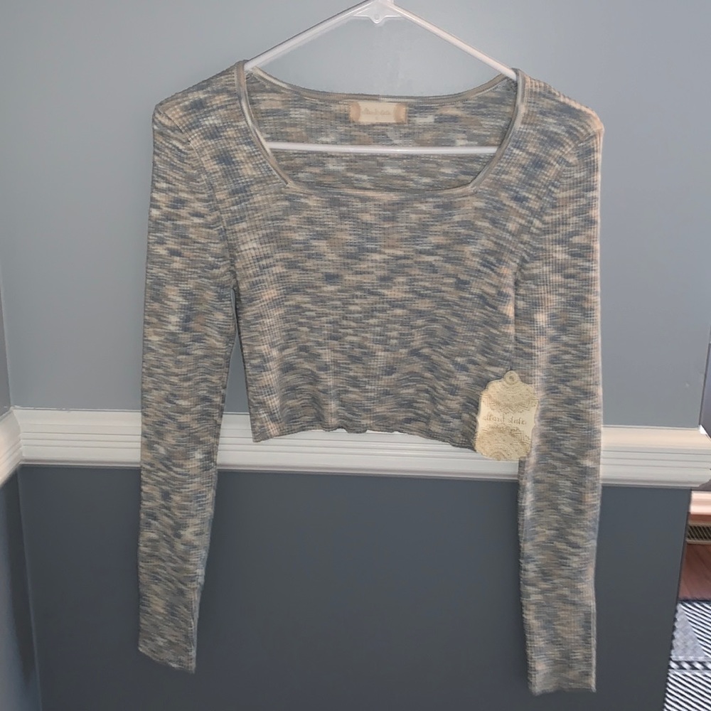 Tight long sleeve crop top